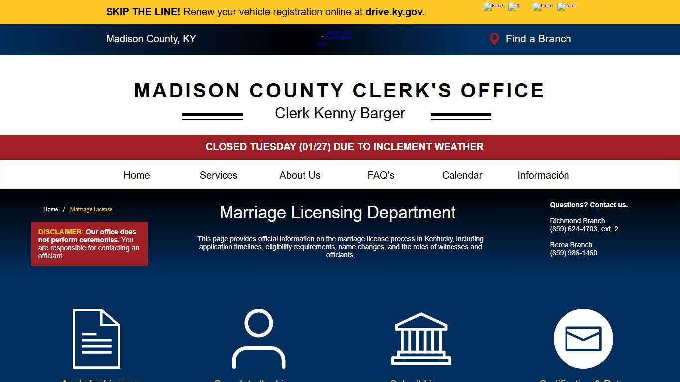 Marriage License mysite